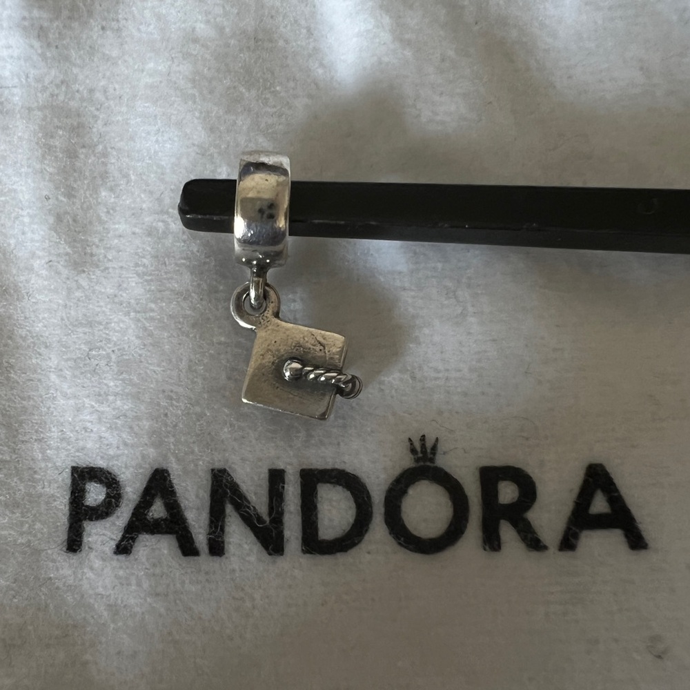 Vintage Pandora Graduation Cap Bead .925